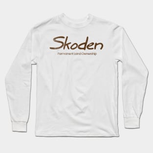 Skoden Permanent Ownership Brown Print Long Sleeve T-Shirt